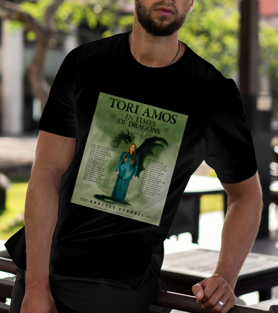 Tori Amos In Times Of Dragons US Tour 2026 Greek Theatre Los Angeles T-Shirt