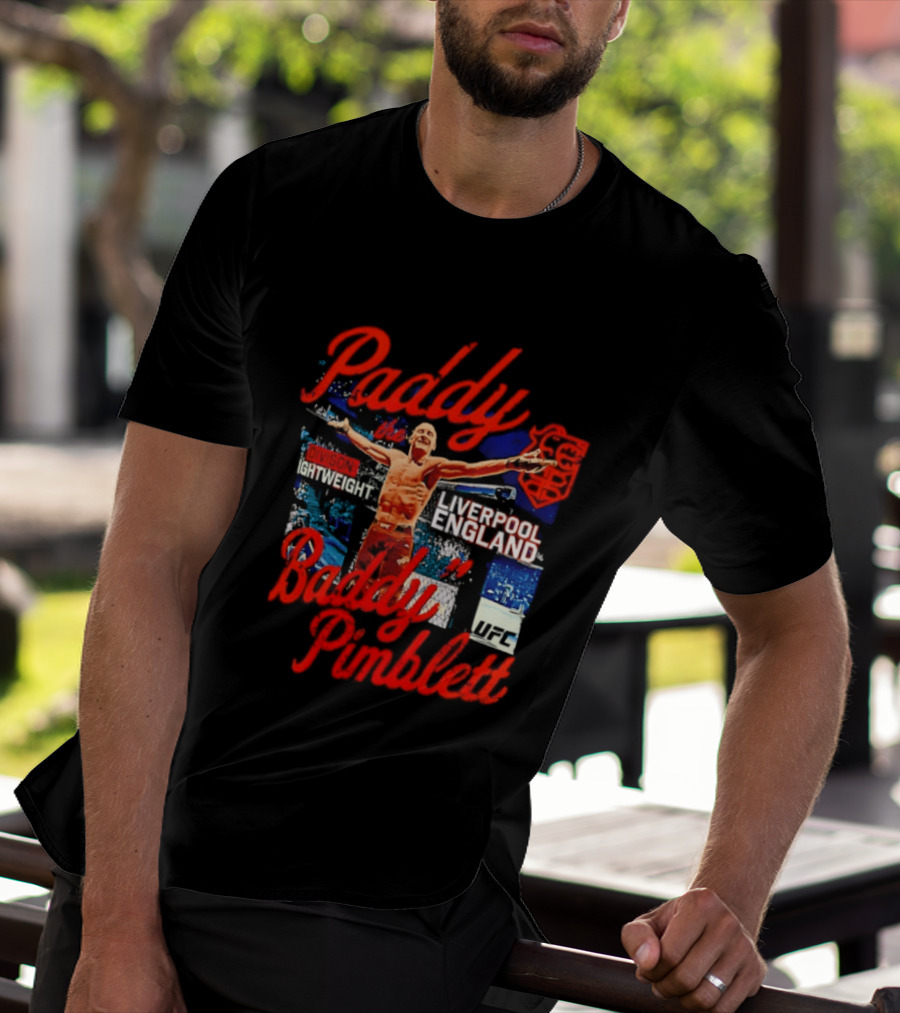 Paddy The Baddy Pimblett Liverpool England UFC Fighter T-Shirt