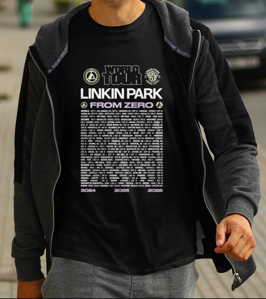 Linkin Park World Tour From Zero 2024 2025 2026 T-Shirt