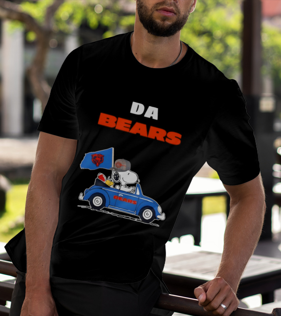 Chicago Bears Snoopy Woodstock Car Da Bears T-Shirt