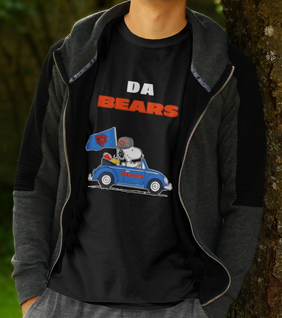 Chicago Bears Snoopy Woodstock Car Da Bears T-Shirt