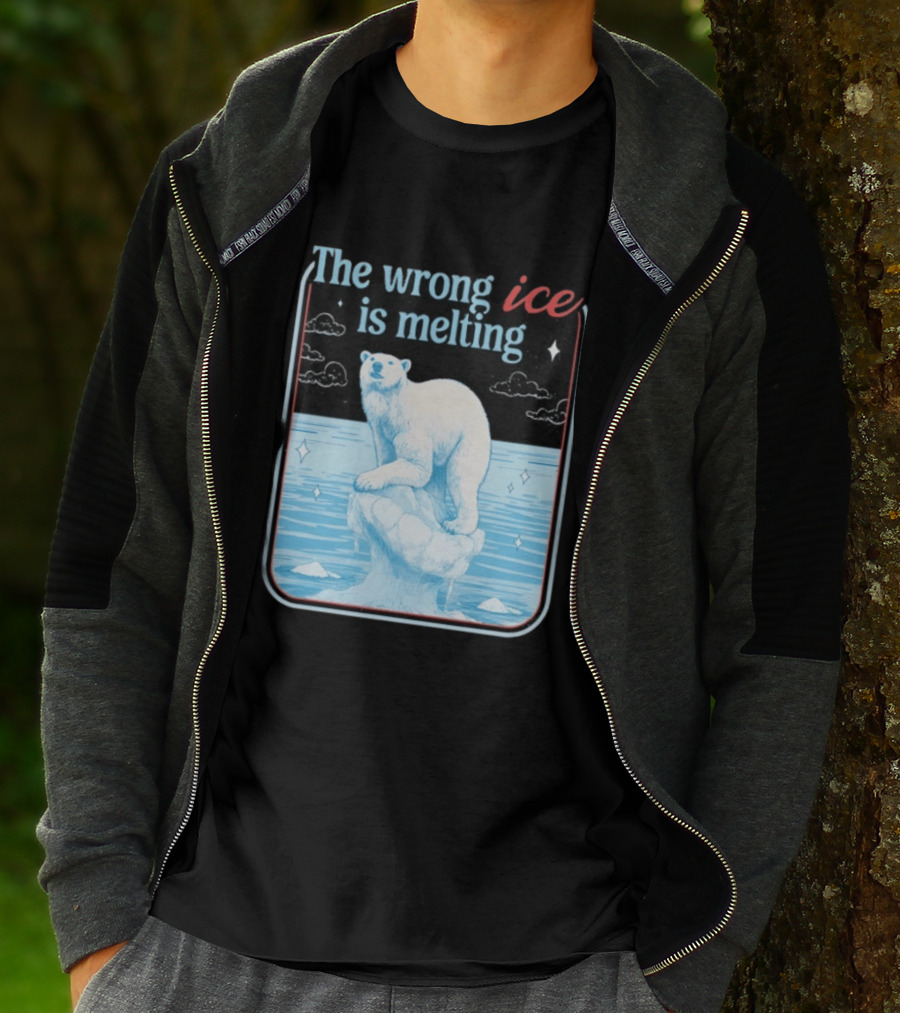 The Wrong Ice Is Melting Polar Bear Climate Awareness T-Shirt