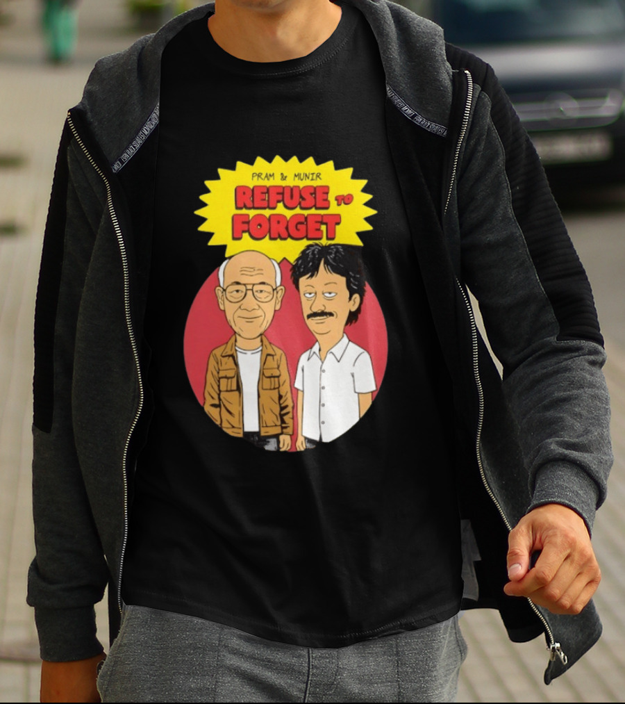Pram & Munir Refuse To Forget Cartoon T-Shirt