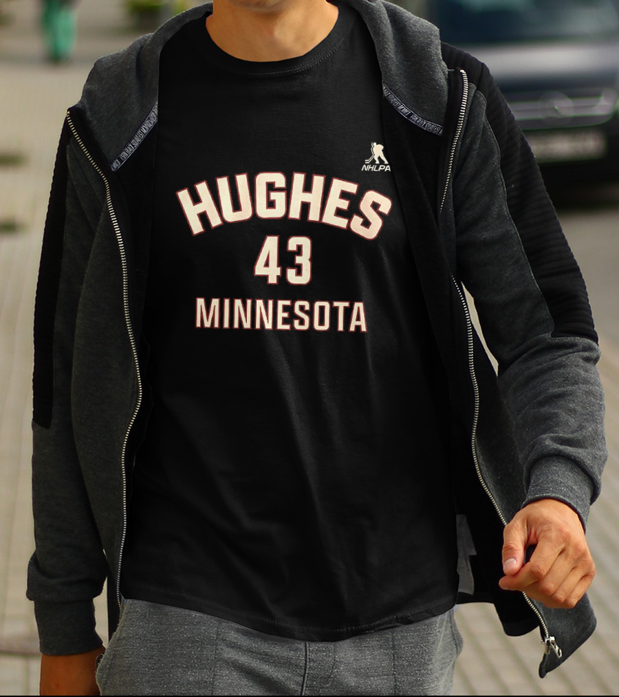 Hughes 43 Minnesota NHLPA T-Shirt