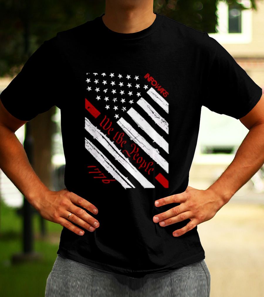 Infowars We The People USA Flag 1776 American Patriot T-Shirt