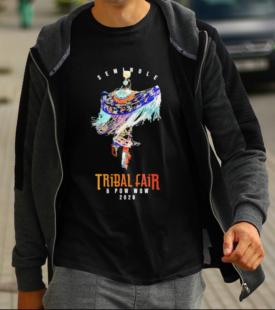 Seminole Tribal Fair Pow Wow 2026 Colorful Traditional Dance T-Shirt