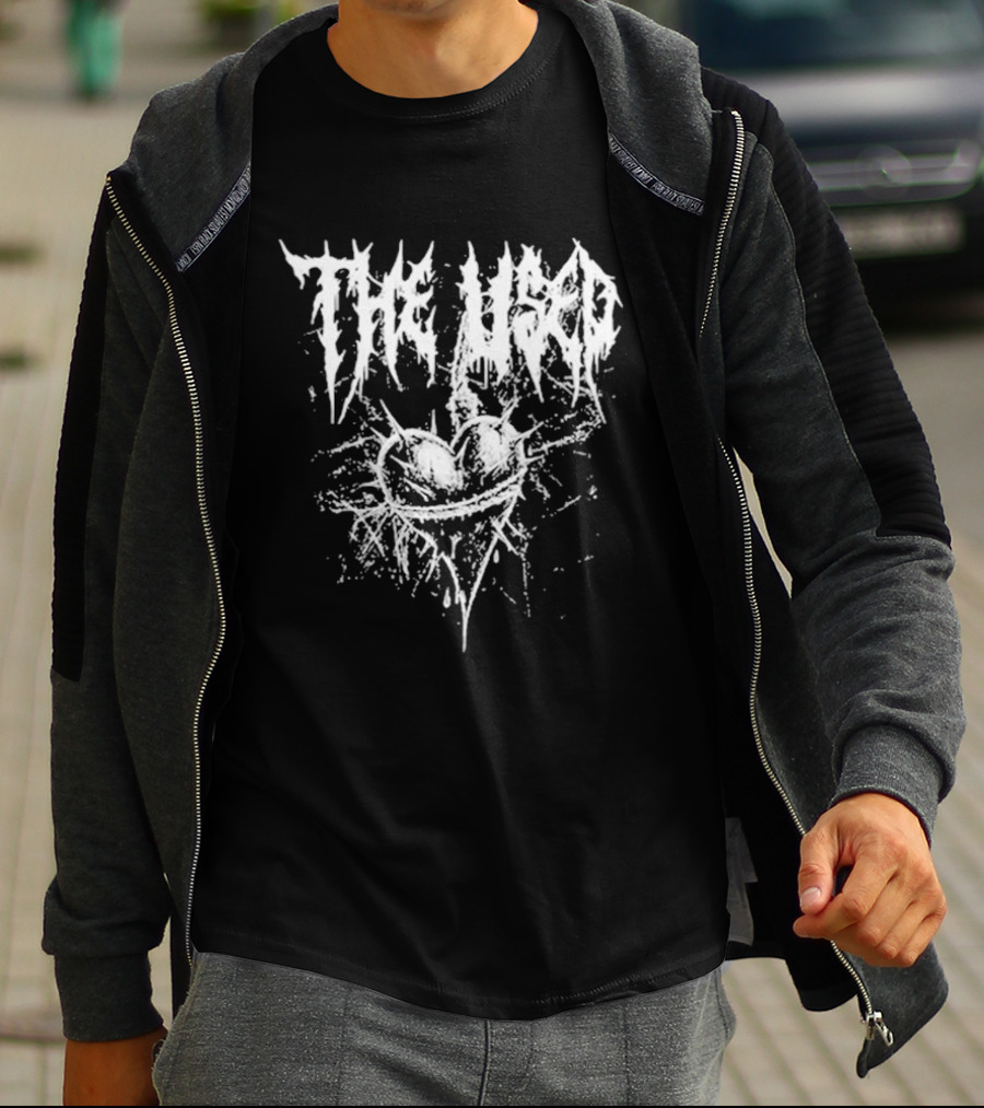 The Head Spiked Heart Emo Band Goth Aesthetic T-Shirt