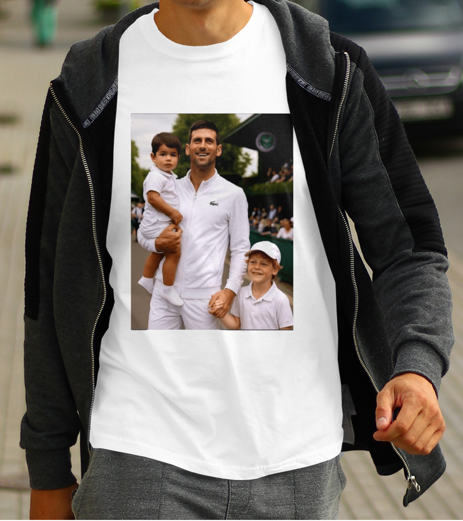 Djokovic Alcaraz And Jannik Kid Australian Open T-Shirt