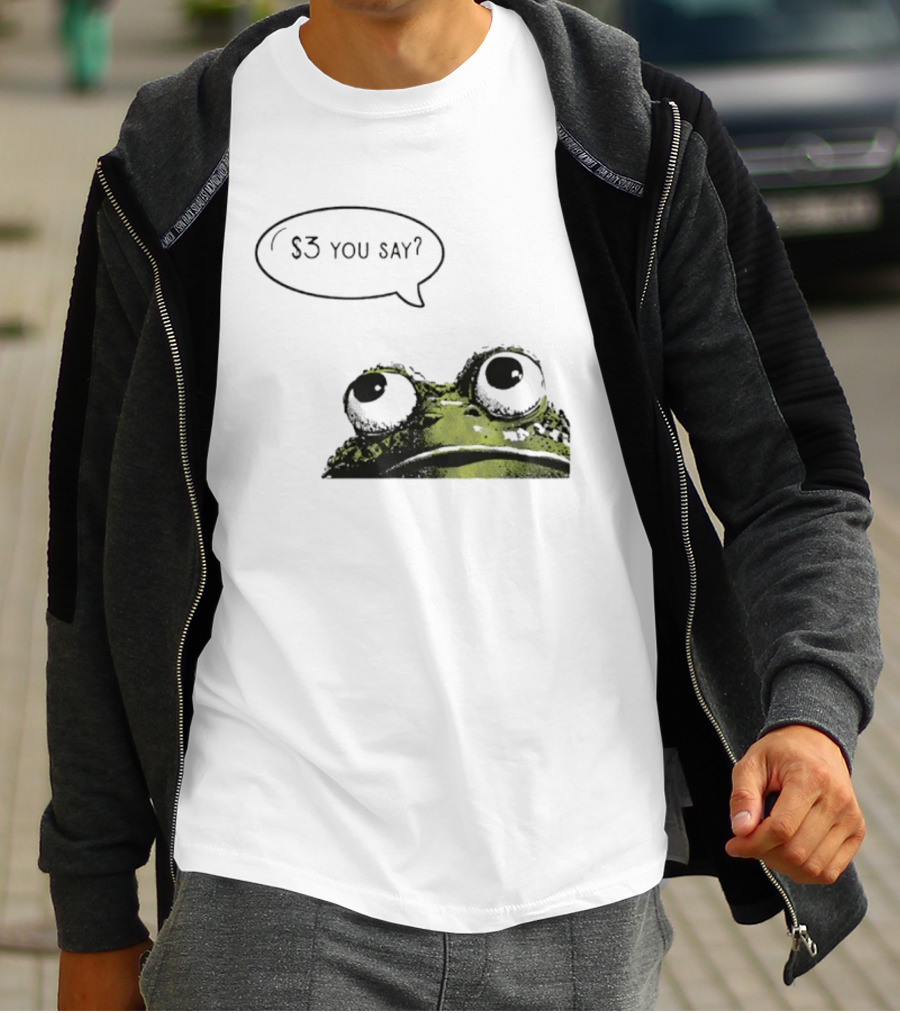 Frog $3 You Say Struggle Meal Humor T-Shirt