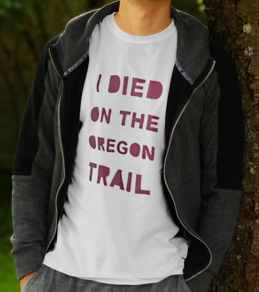 I Died On The Oregon Trail Retro Video Game Nostalgia T-Shirt