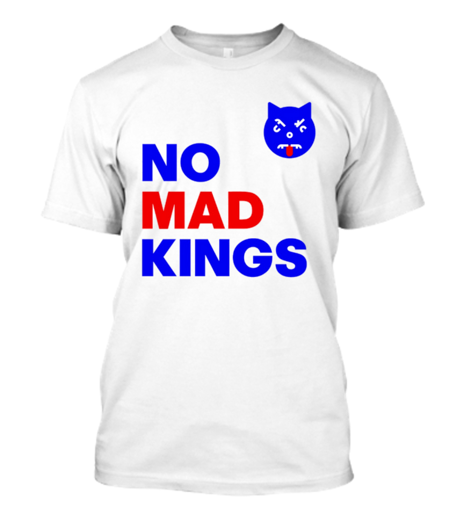 Nomad Kings Blue Red Cat Face T-Shirt