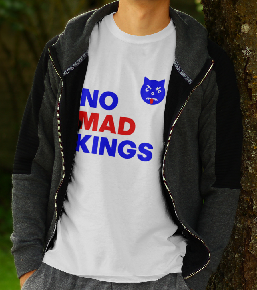 Nomad Kings Blue Red Cat Face T-Shirt