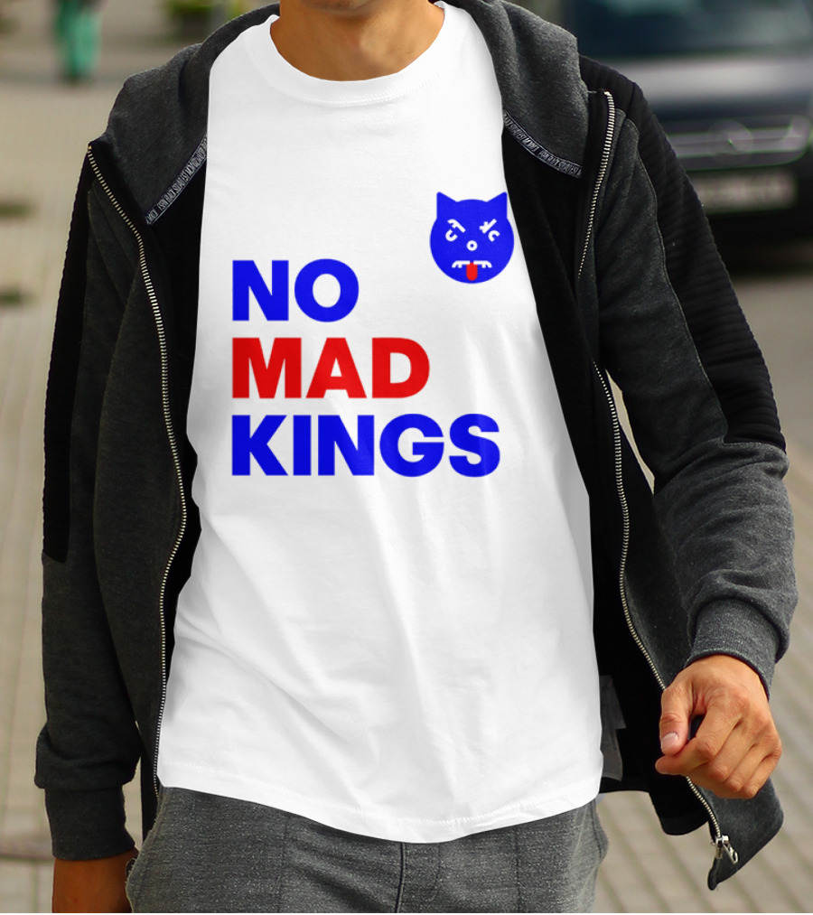 Nomad Kings Blue Red Cat Face T-Shirt