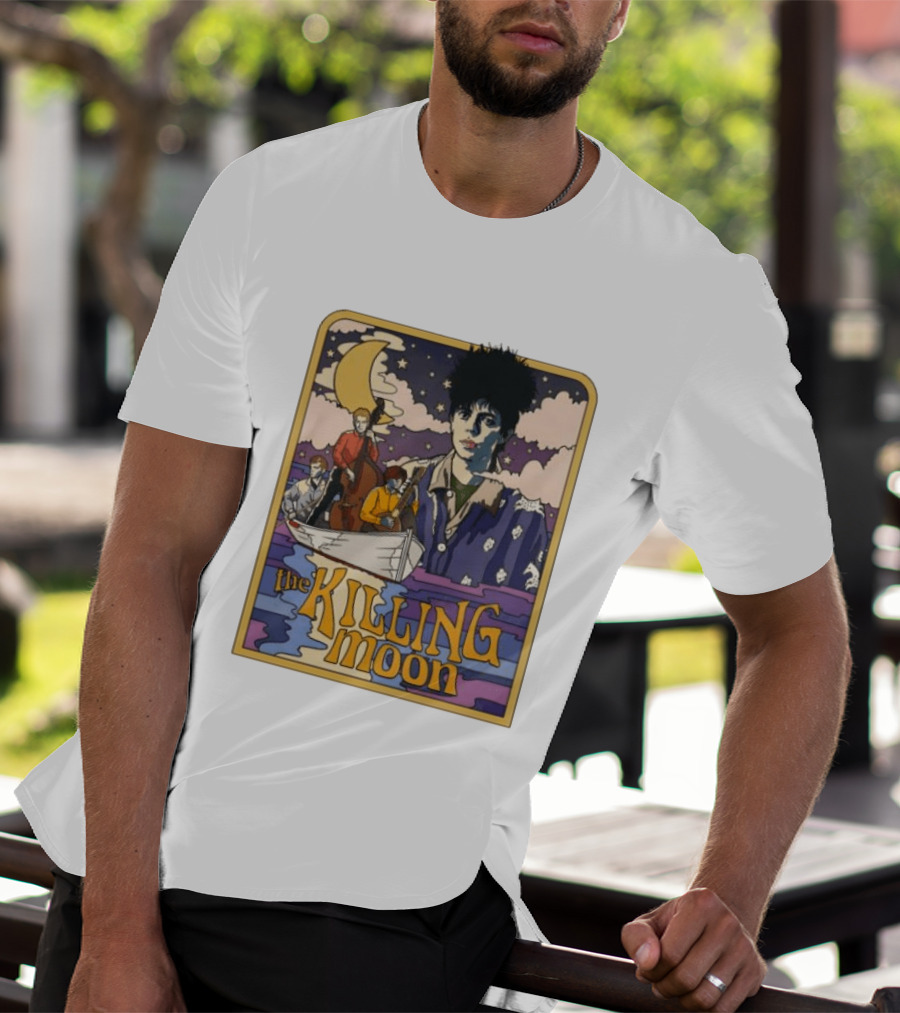 The Killing Moon 42nd Anniversary Retro Band Art Lunar T-Shirt