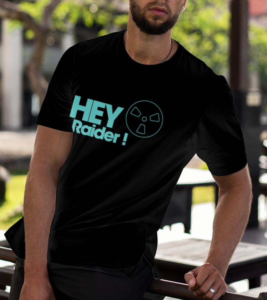 Hey Raider Sci Fi Gamer Safe Pocket Game Humor T-Shirt