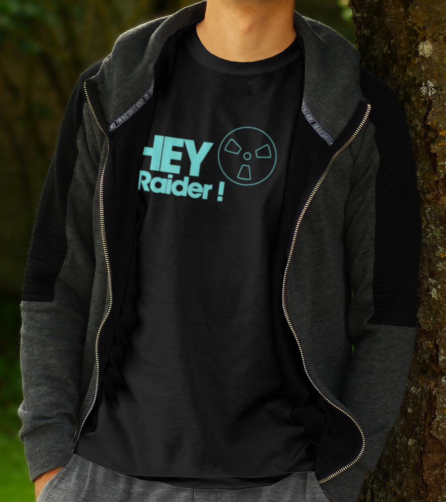 Hey Raider Sci Fi Gamer Safe Pocket Game Humor T-Shirt