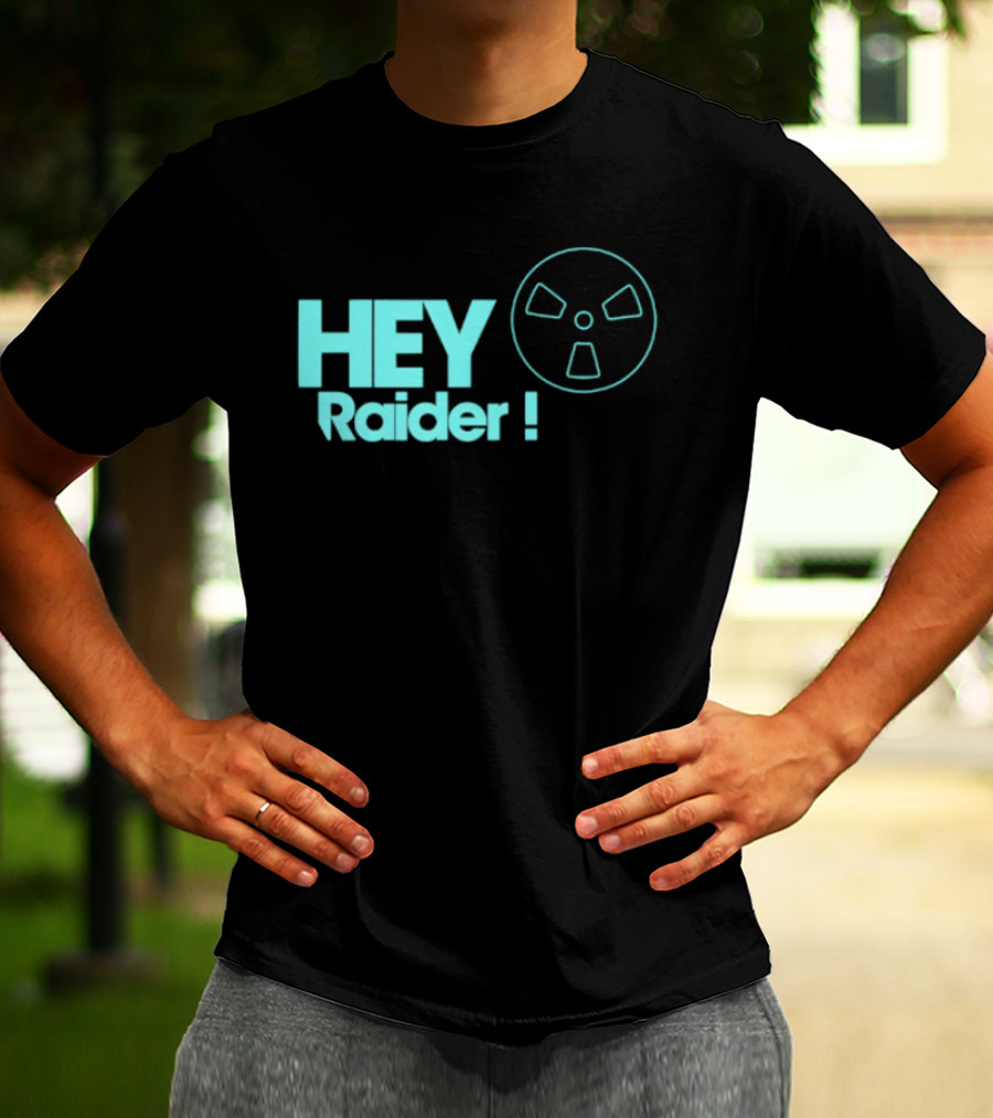 Hey Raider Sci Fi Gamer Safe Pocket Game Humor T-Shirt