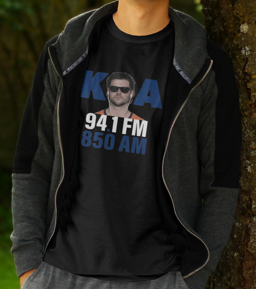 Jarrett Stidham KOA 94.1 FM 850 AM Denver Broncos T-Shirt