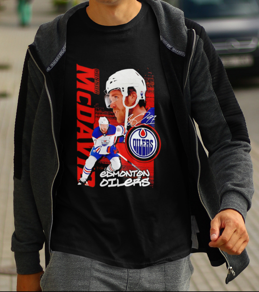 Edmonton Oilers McDavid 97 Hockey Star T-Shirt