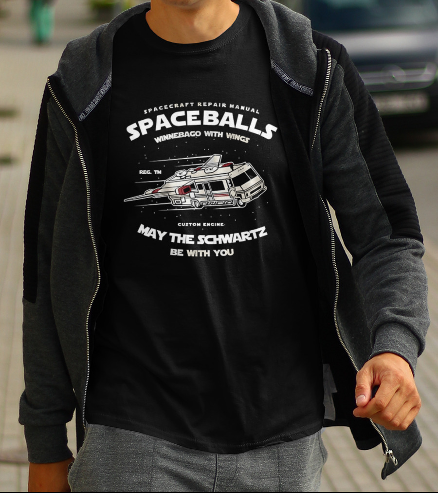 Spacecraft Repair Manual Spaceballs Winnebago With Wings May The Schwartz Be With You T-Shirt