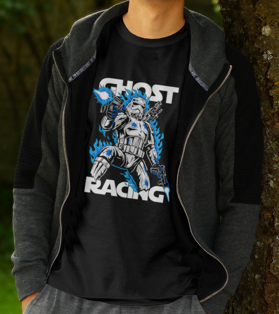 Ghost Racing Lone Trooper Stormtrooper Galactic Combat Blaze T-Shirt
