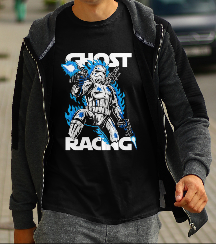 Ghost Racing Lone Trooper Stormtrooper Galactic Combat Blaze T-Shirt