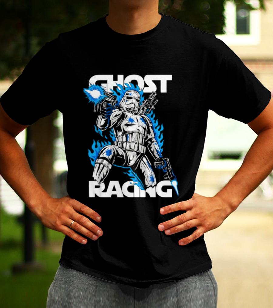 Ghost Racing Lone Trooper Stormtrooper Galactic Combat Blaze T-Shirt