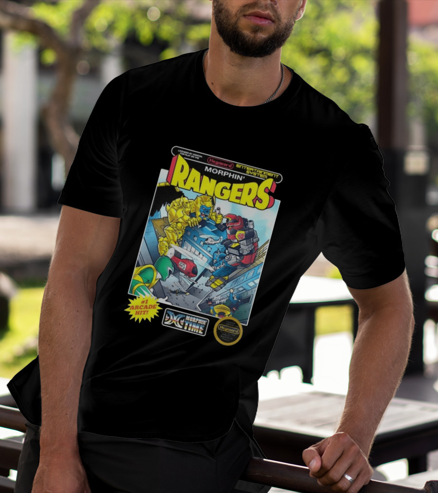Morphin Rangers Megazord Vs Goldar Arcade Hit T-Shirt