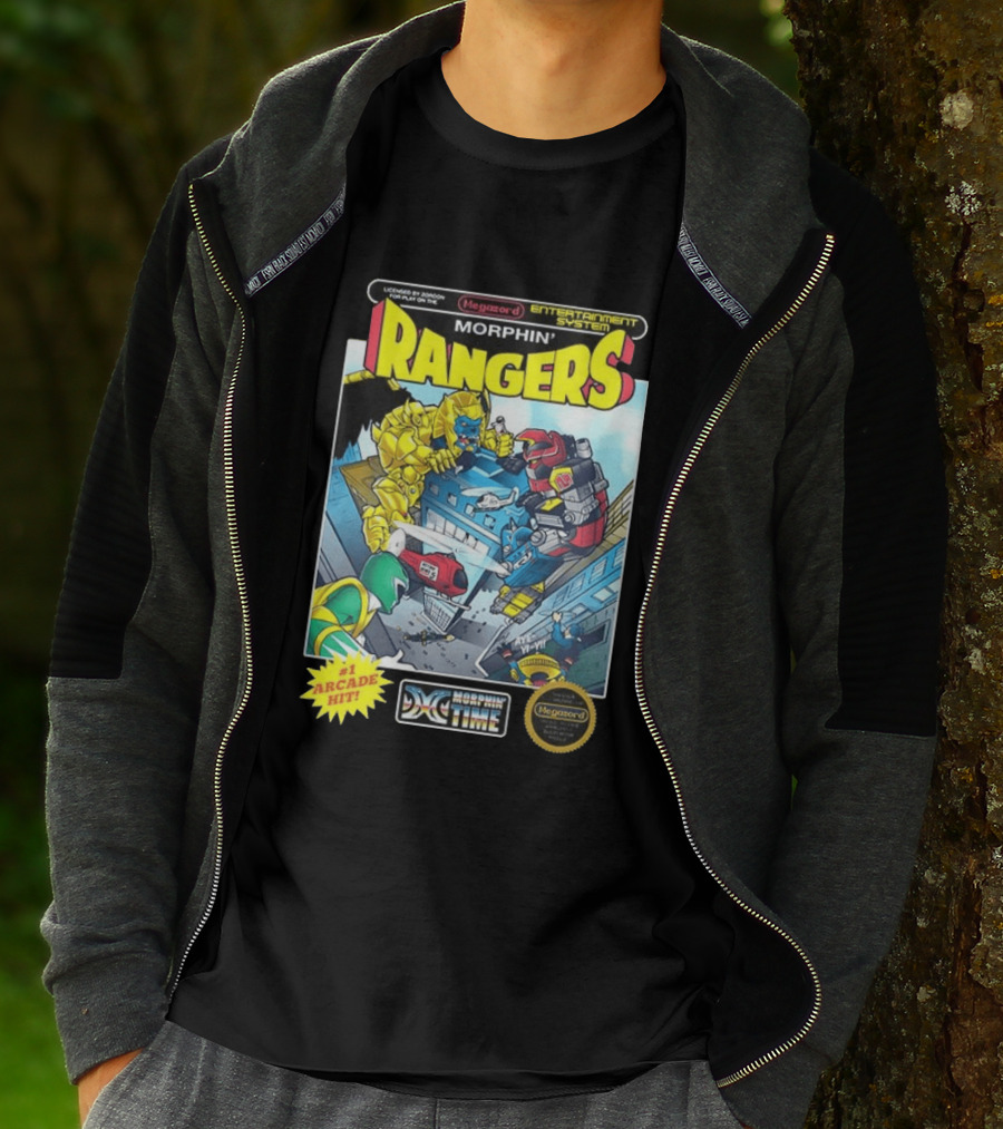 Morphin Rangers Megazord Vs Goldar Arcade Hit T-Shirt
