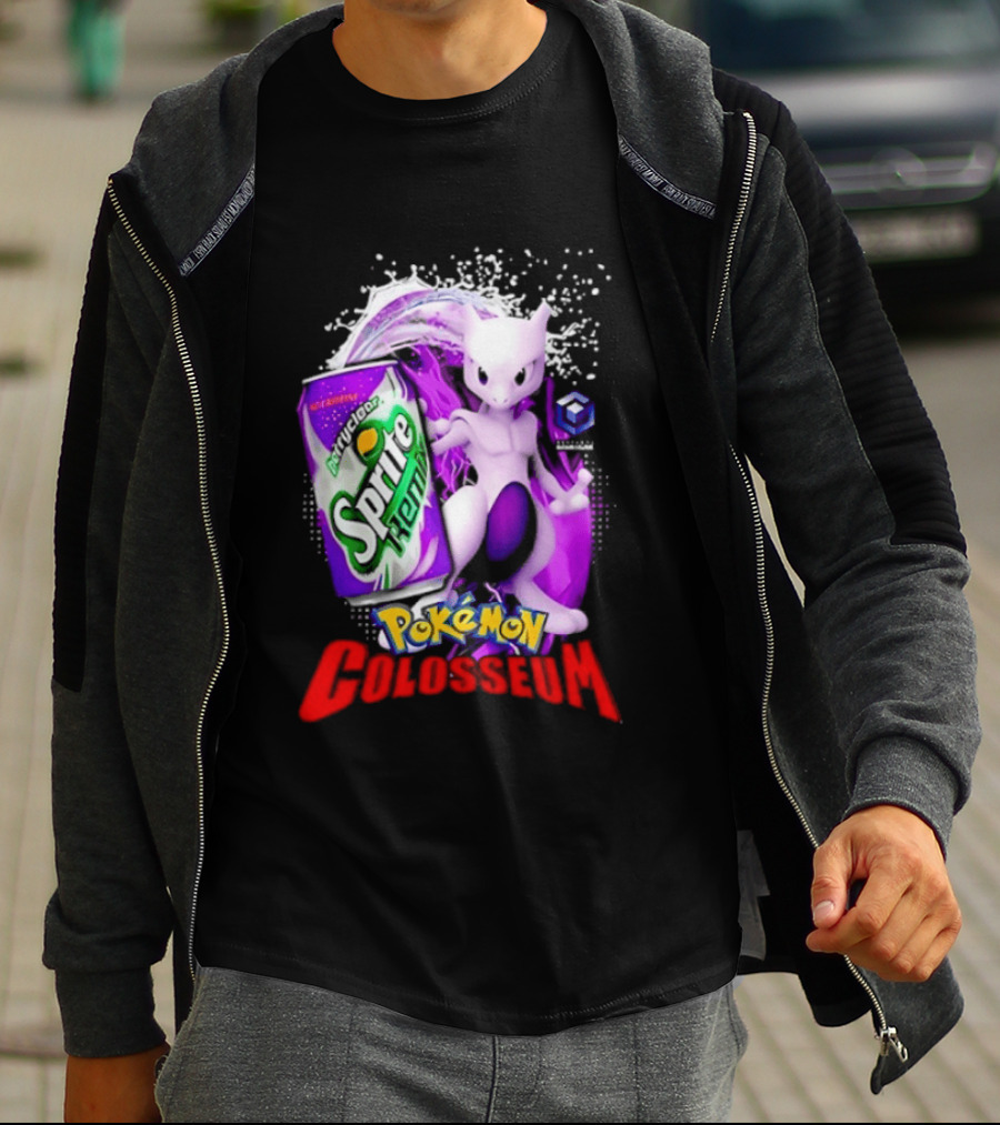 Mewtwo Sprite Remix Pokémon Colosseum Collaboration Vintage Aesthetic T-Shirt