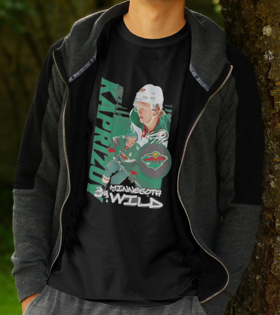 Minnesota Wild Kaprizov 97 Playmaker Hockey Star T-Shirt
