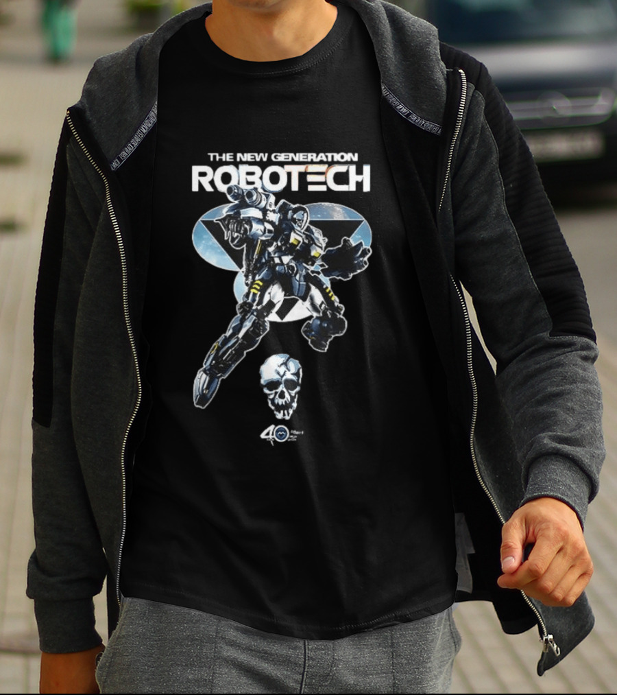 The New Generation Robotech 40th Anniversary Skullbot T-Shirt