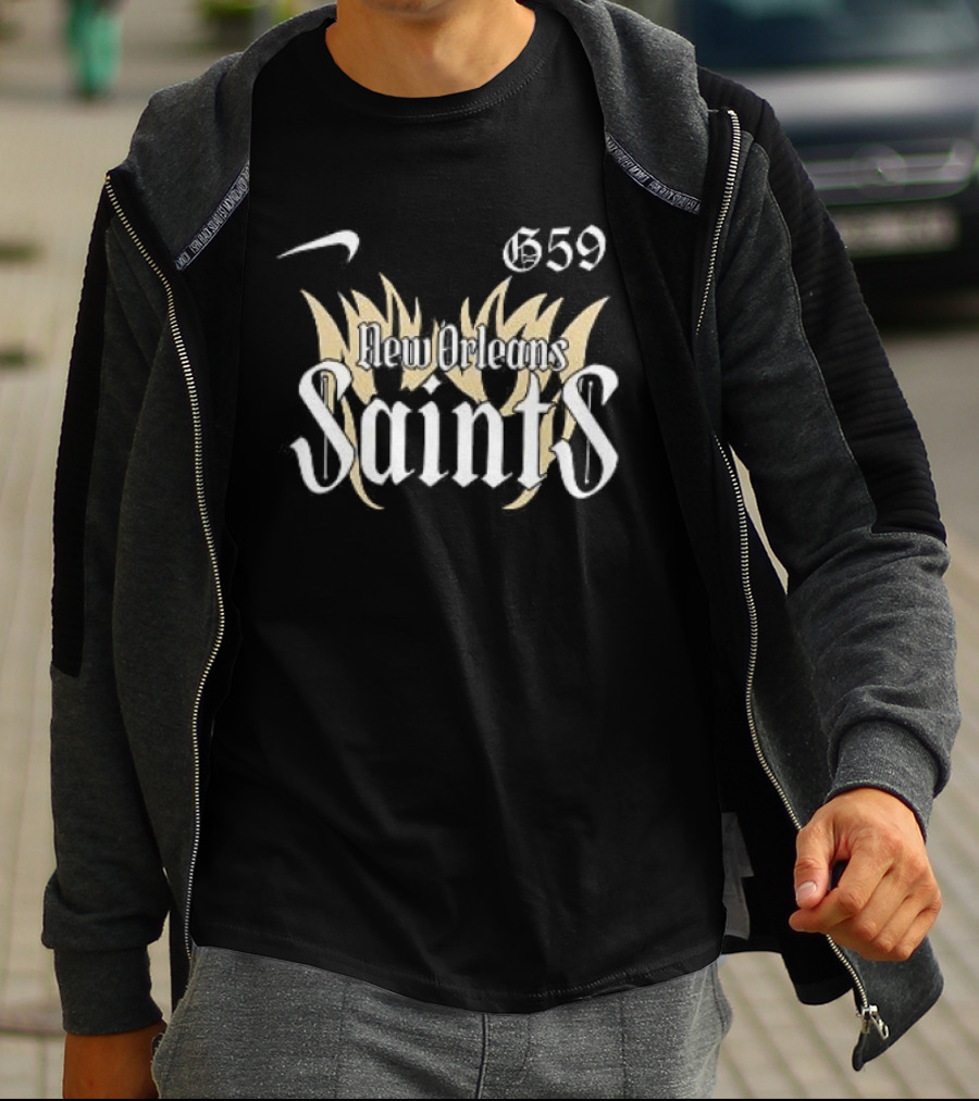 New Orleans Saints G59 $uicideboy$ Skull T-Shirt