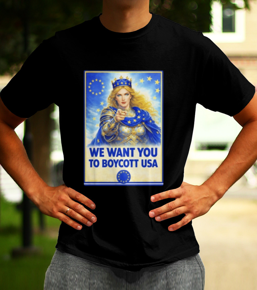 We Want You To Boycott USA Knight Queen Stars Crown T-Shirt