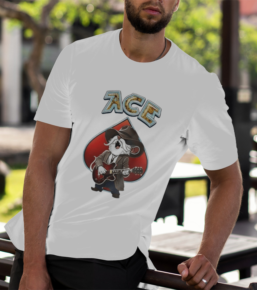 Bob Weir Uncle Pecos ACE Mouse Guitar Spade T-Shirt