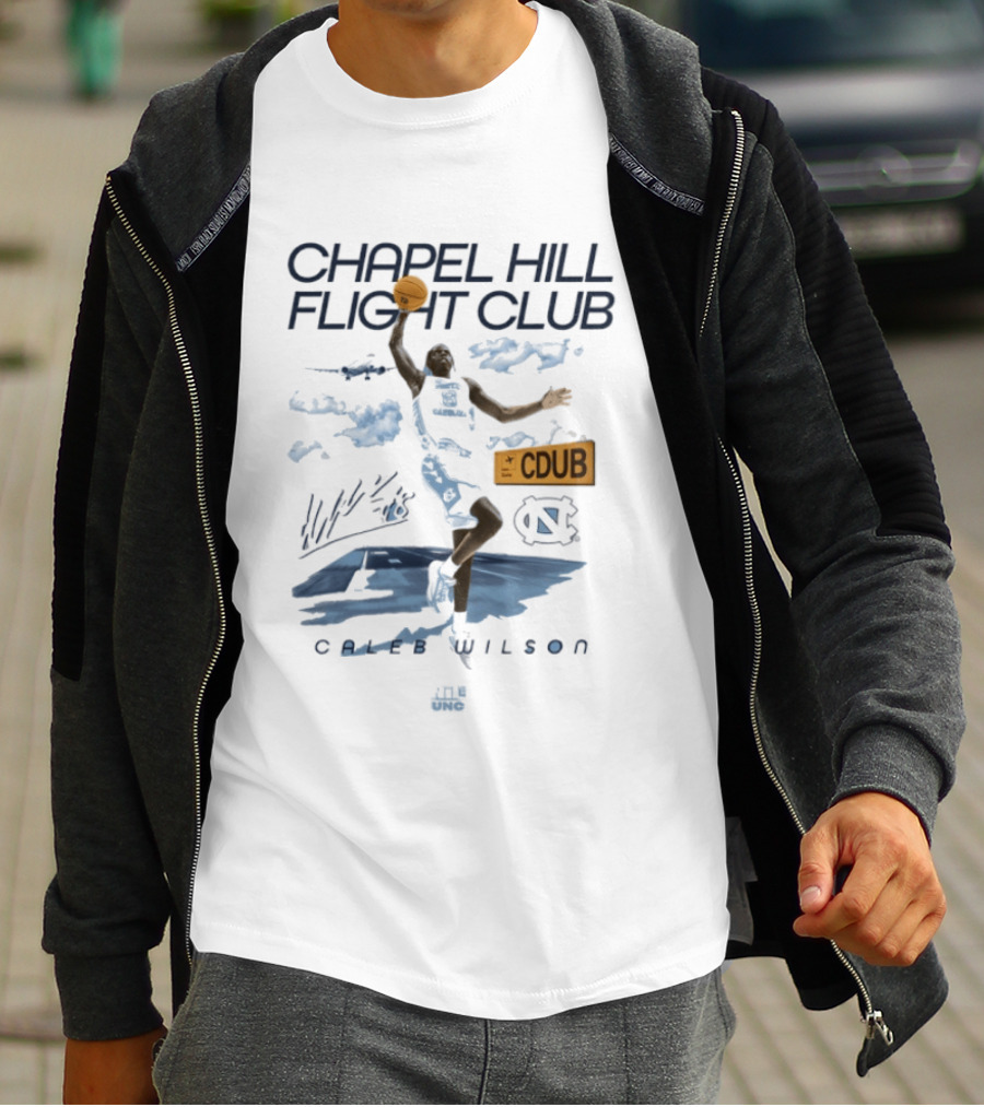 Caleb Wilson Chapel Hill Flight Club North Carolina Tar Heels CDUB T-Shirt