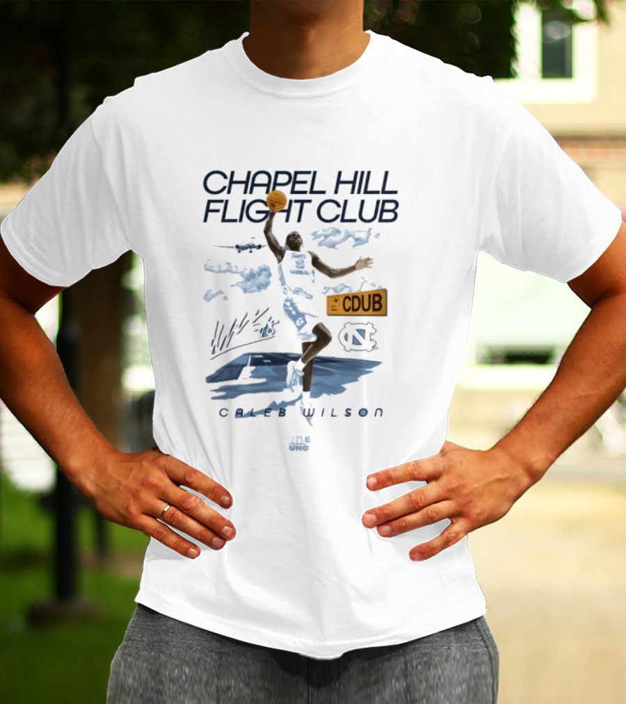 Caleb Wilson Chapel Hill Flight Club North Carolina Tar Heels CDUB T-Shirt