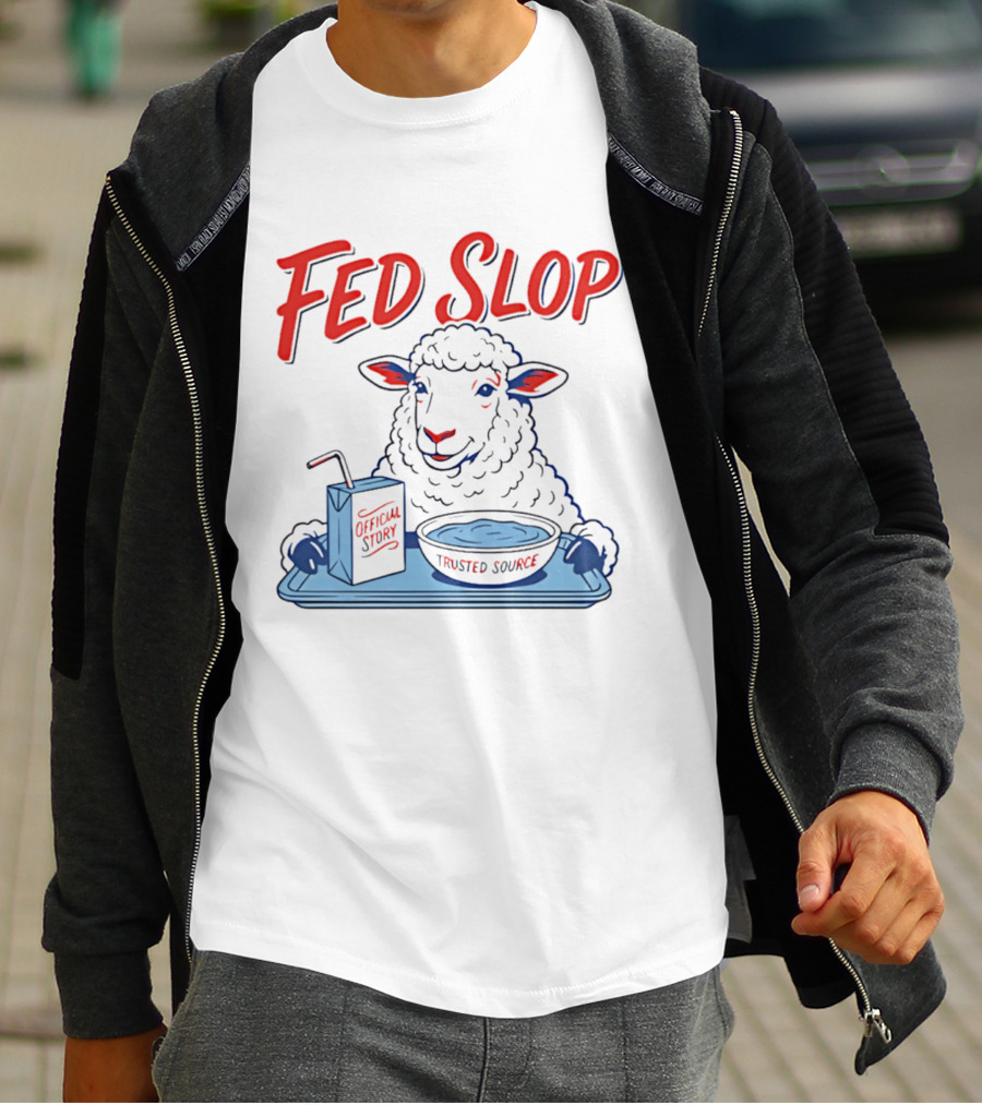 Fed Slop Sheep Official Story Trusted Source T-Shirt