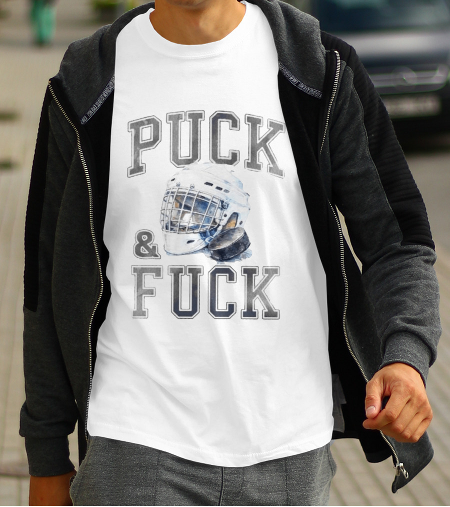 Spencer's Puck Goalie Helmet Hockey Humor T-Shirt