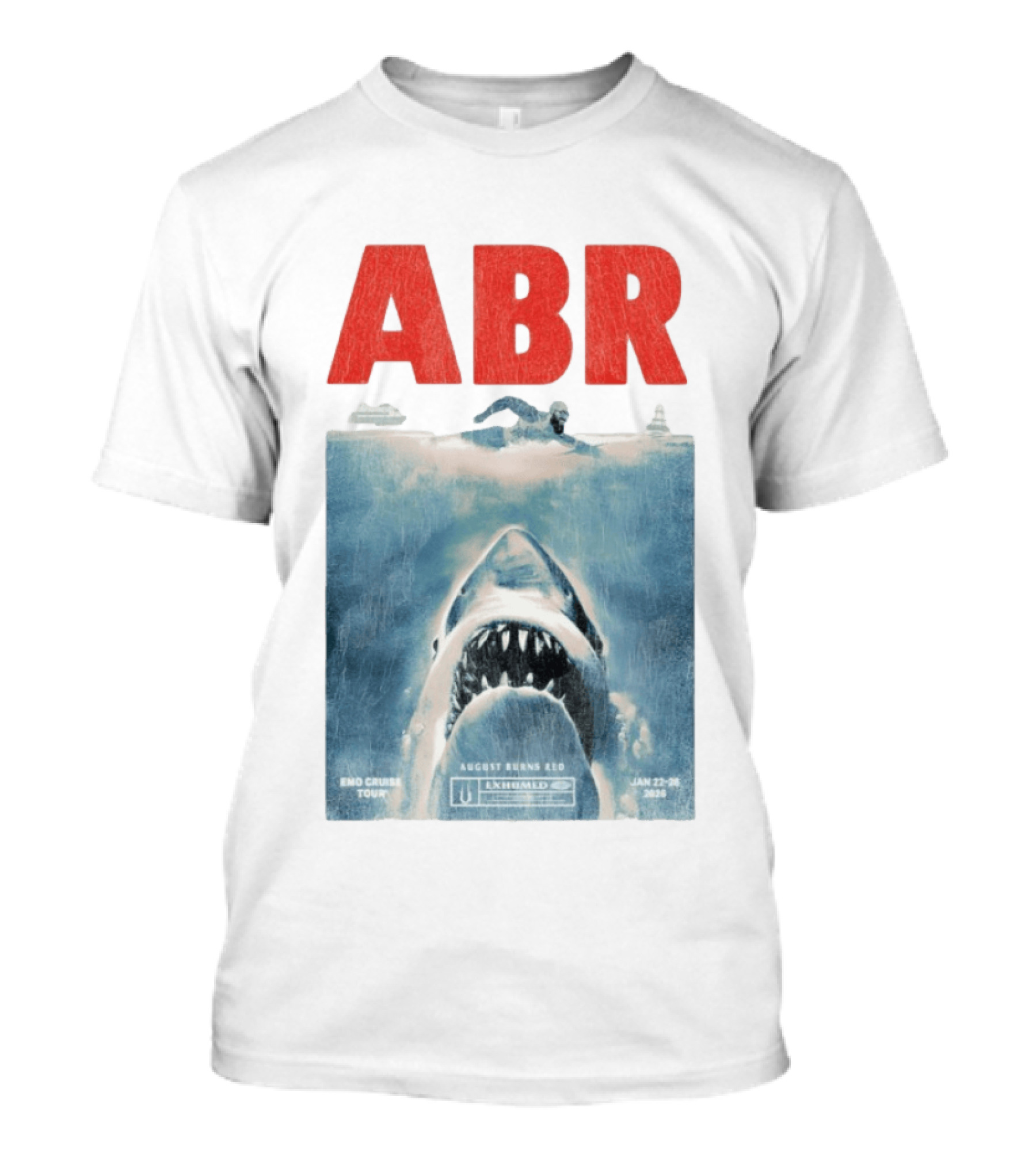 ABR August Burns Red Jaws Emo Cruise Tour January 2026 T-Shirt