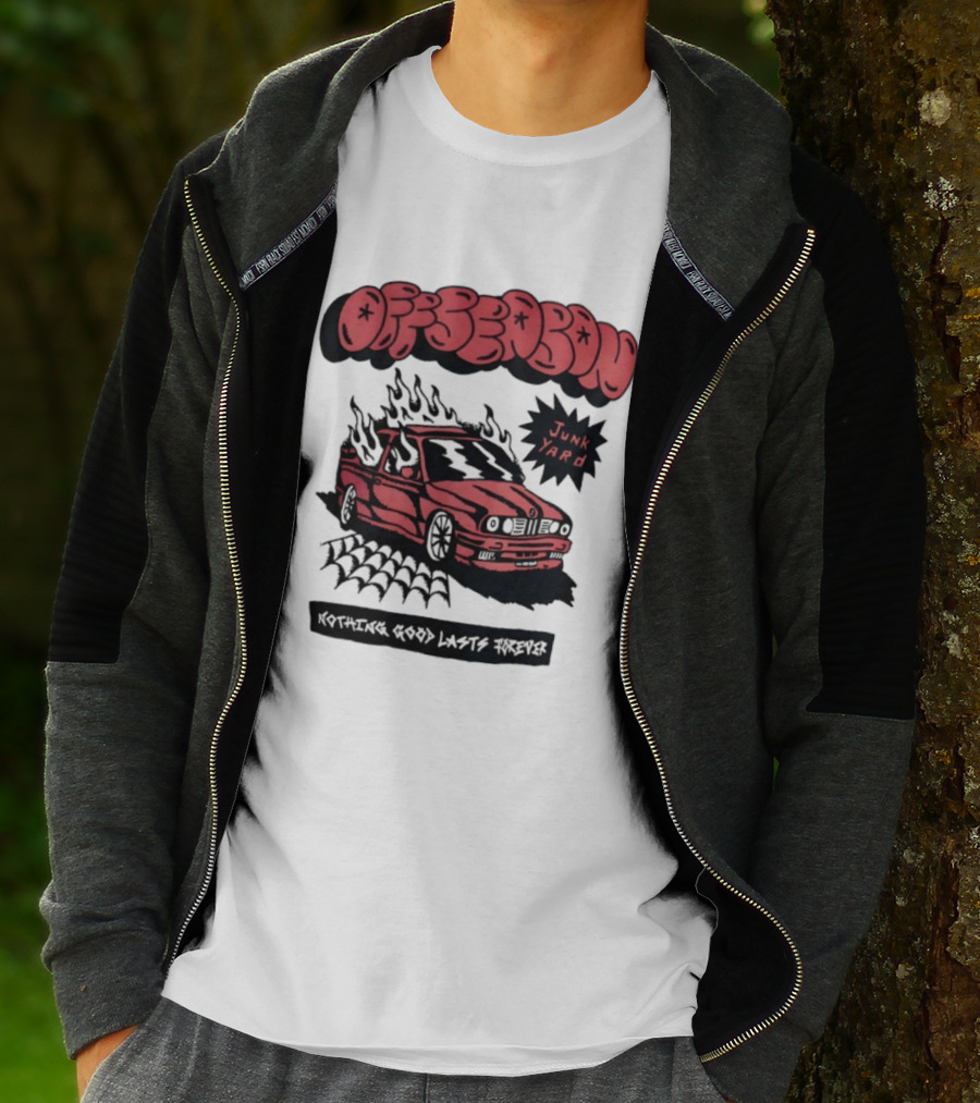 Offseason Junk Yard Nothing Good Lasts Forever Retro Car T-Shirt