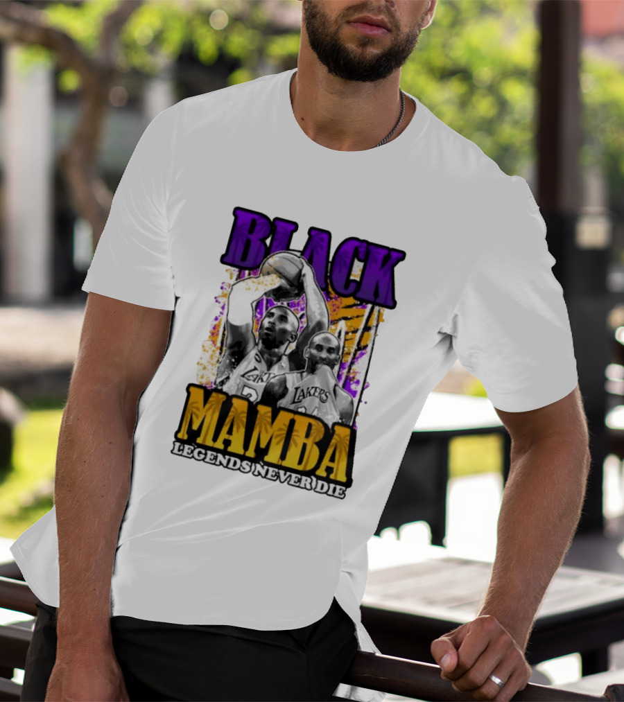 Black Mamba Lakers Legends Never Die T-Shirt