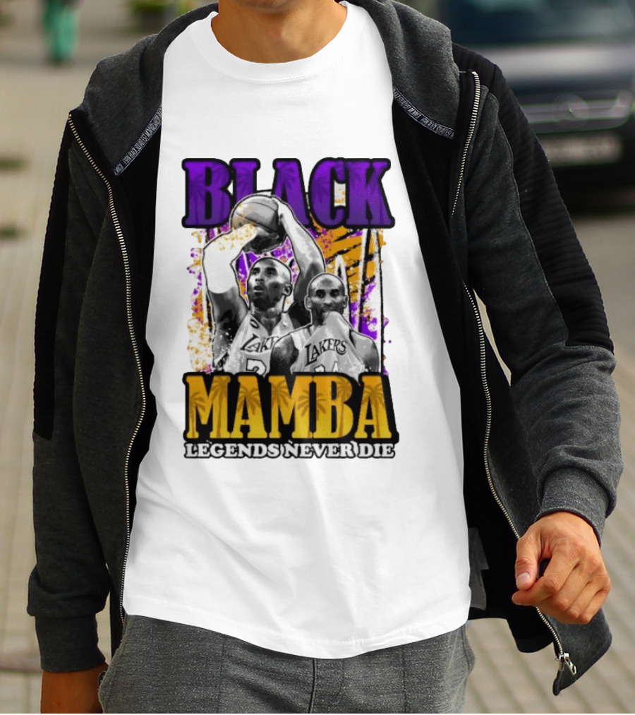 Black Mamba Lakers Legends Never Die T-Shirt