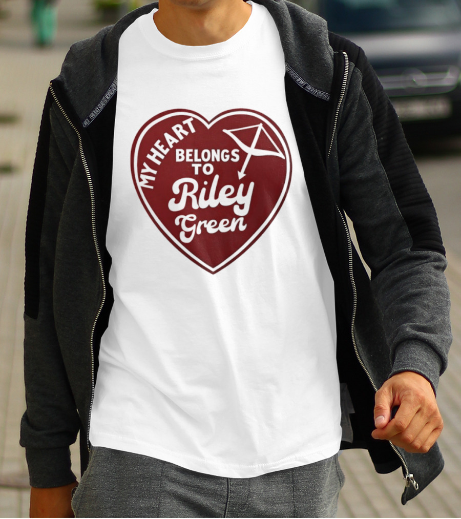 My Heart Belongs To Riley Green Kite Heart T-Shirt