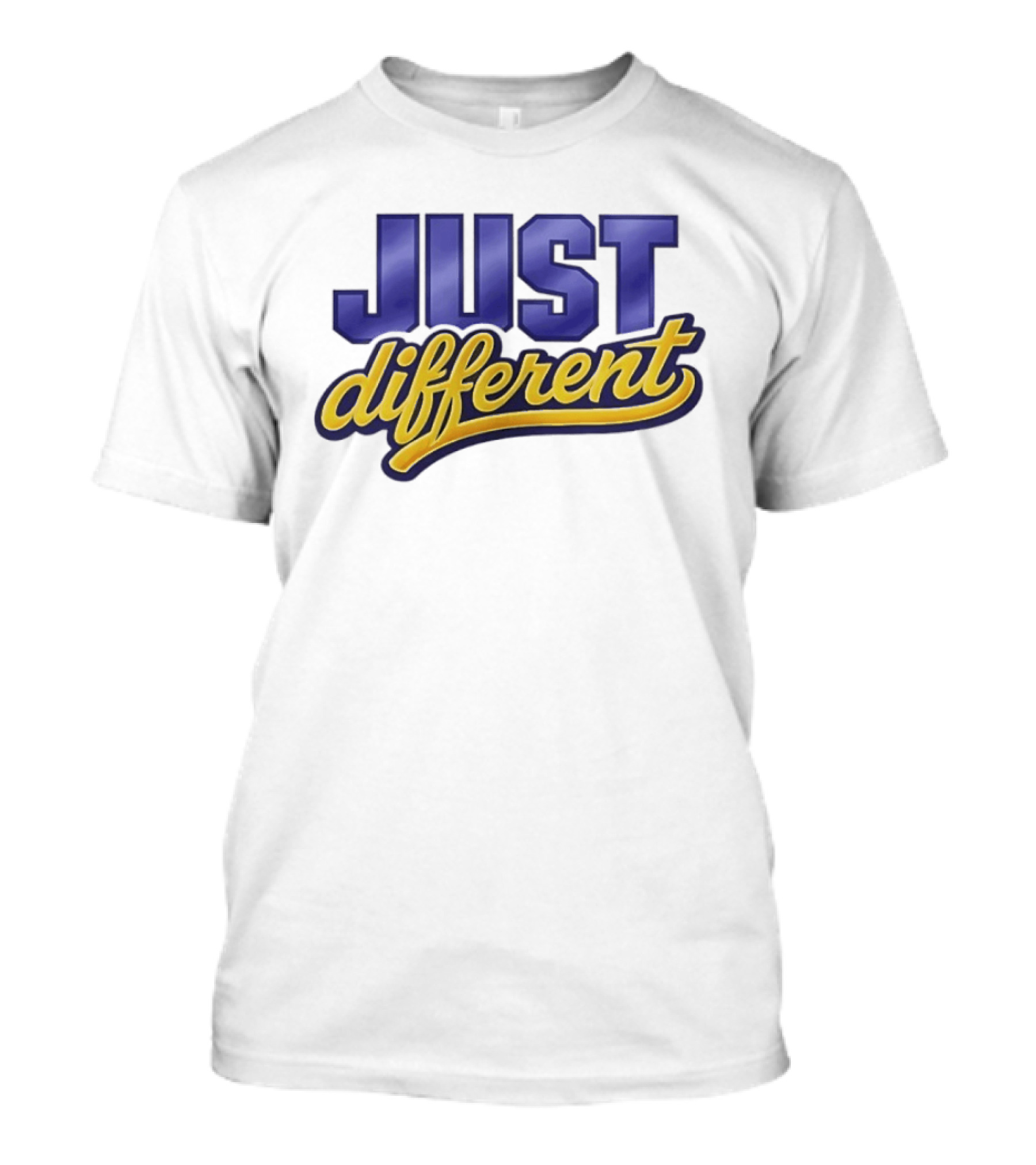 Just Different Blue And Yellow T-Shirt