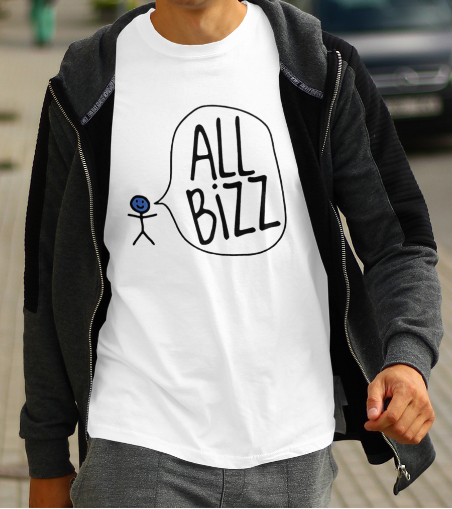 All Bizz Stick Figure Speech Bubble T-Shirt