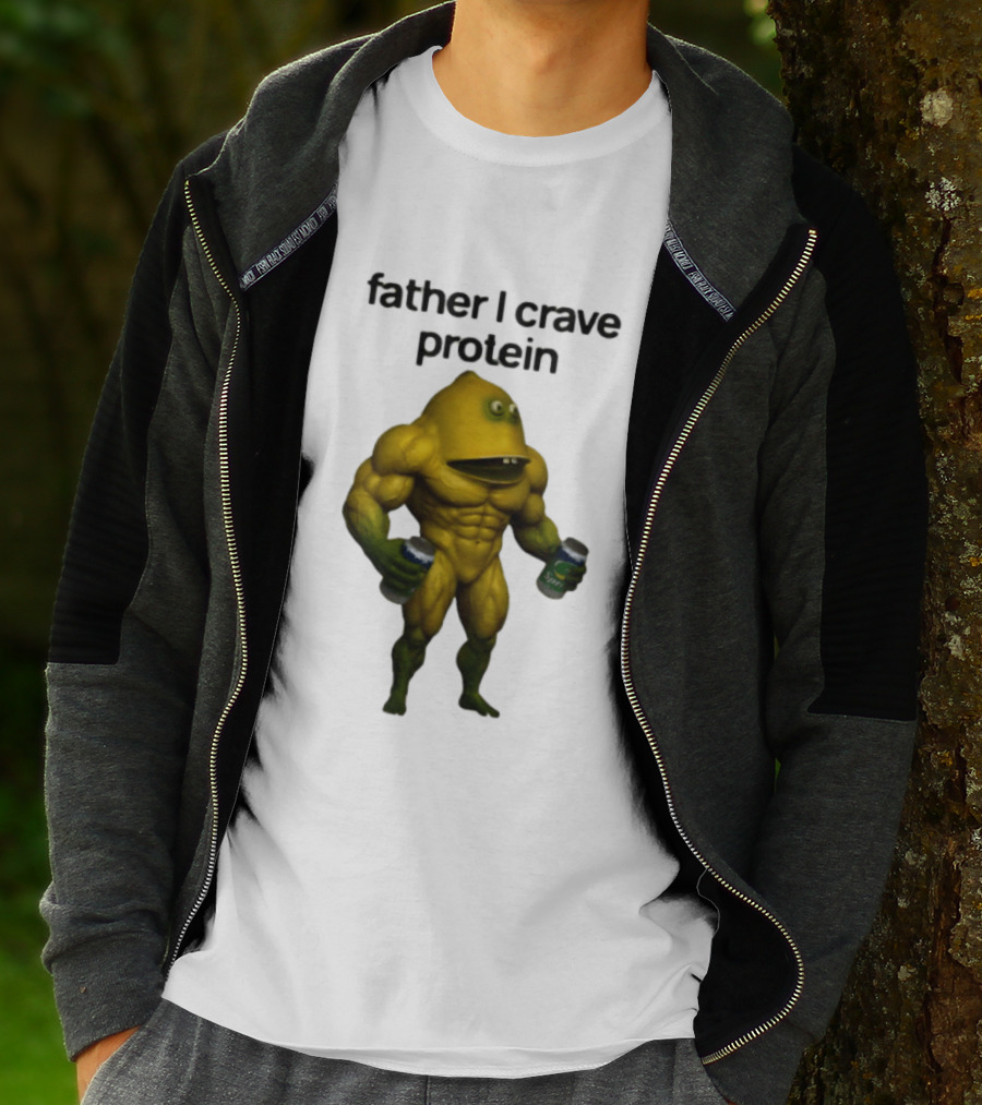 Father I Crave Protein Buff Monster Energy Can T-Shirt