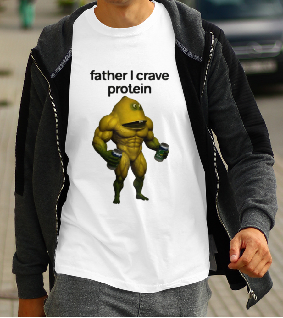 Father I Crave Protein Buff Monster Energy Can T-Shirt