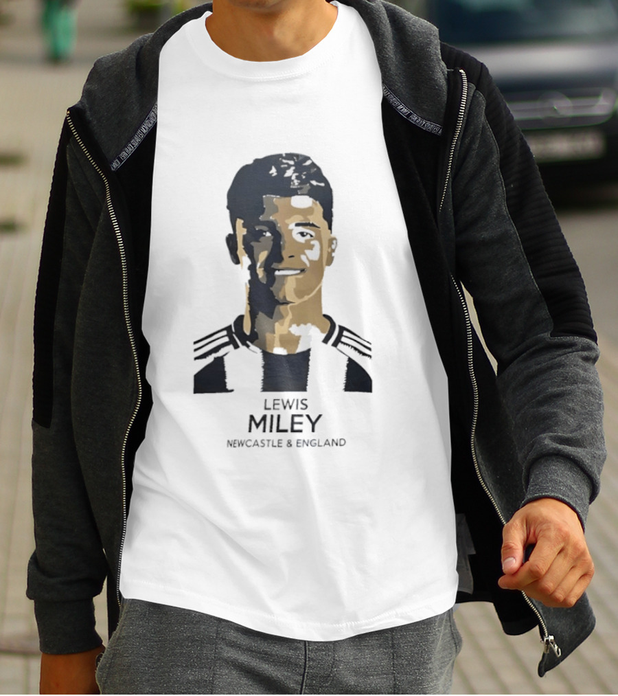Lewis Miley Newcastle England Soccer Star T-Shirt
