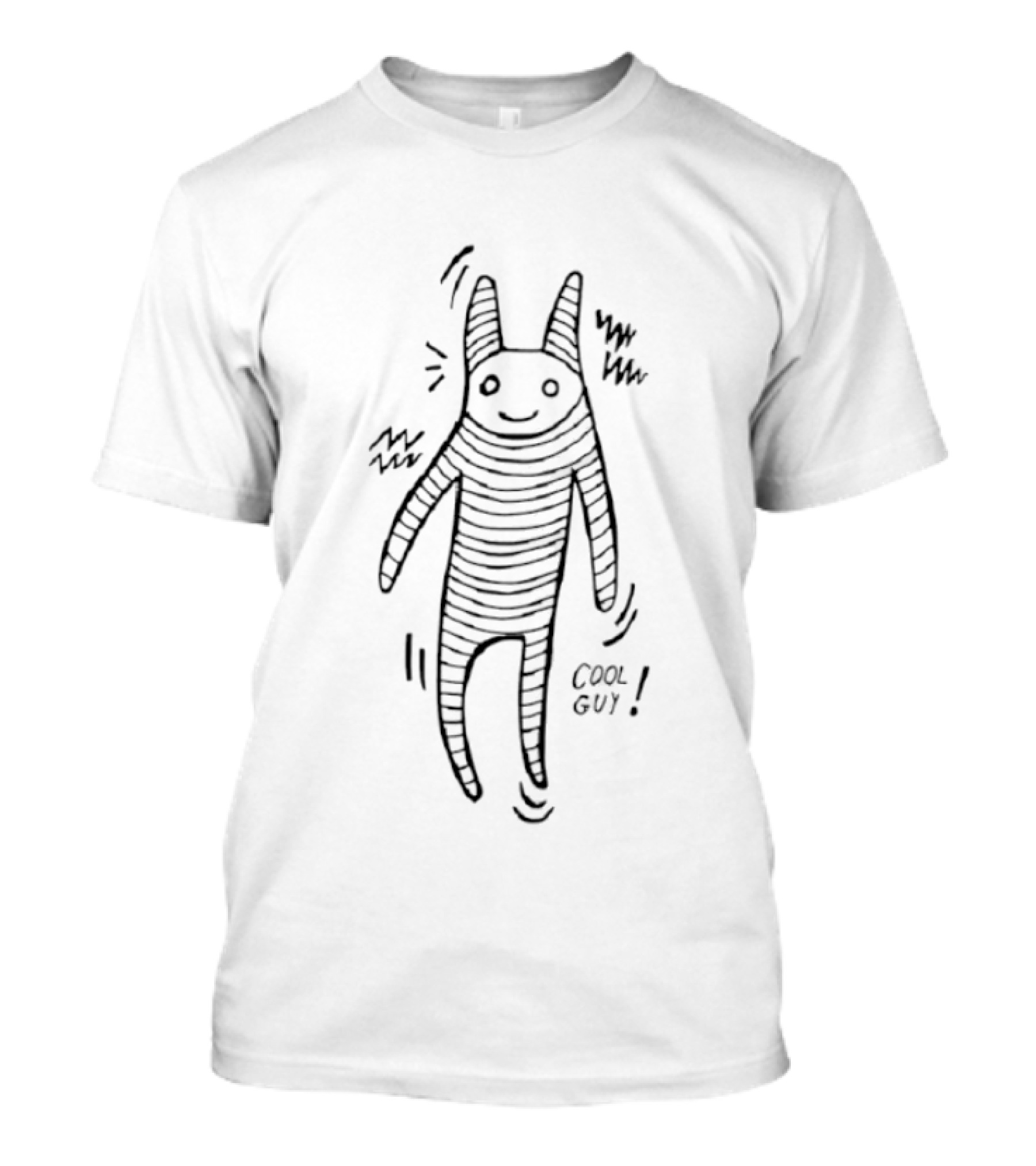 Cool Guy Mummy Stripes Fun T-Shirt